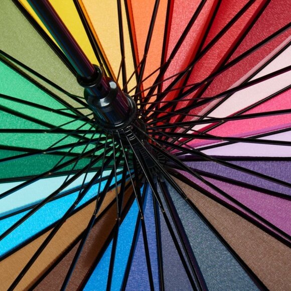 Variety To Go Rainbow Umbrella, Rainbow Umbrella Large, Compact, Windproof, Auto - Picture 4 of 10